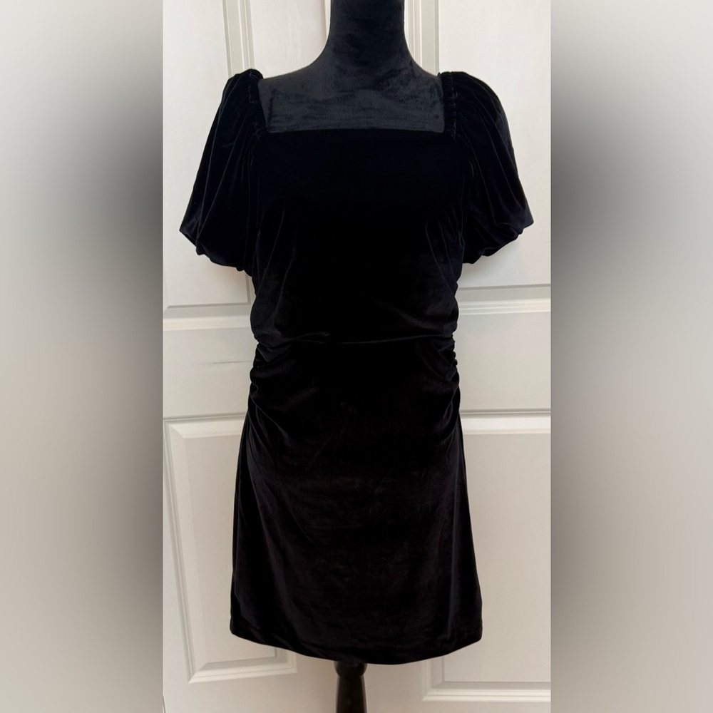 NWT LOFT Elegant Black Velvet Dress